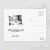 Blauwe walvis Gele Stippen Jongen Verjaardag Bedan Briefkaart (Achterkant)