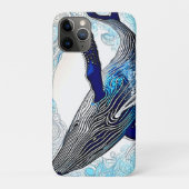 Blauwe Walvis Golf Art Case-Mate iPhone Case (Achterkant)