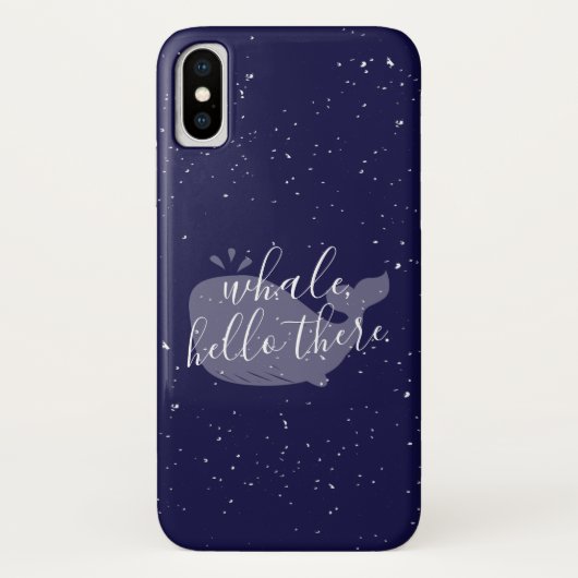 Blauwe walvis, Hallo daar Case-Mate iPhone Case (Achterkant)