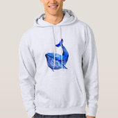blauwe walvis hoodie (Voorkant)
