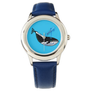 Blauwe walvis - Horloge