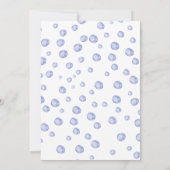 Blauwe walvis is een jongen-nautisch baby shower kaart (Achterkant)