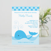 Blauwe walvis kaart (Staand voorkant)