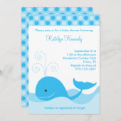 Blauwe walvis kaart (Voorkant / Achterkant)