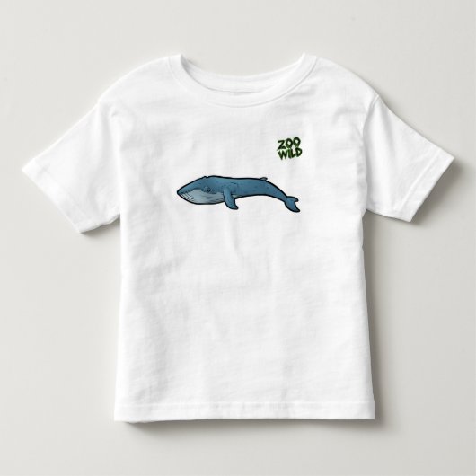 Blauwe walvis kinder shirts (Voorkant)