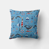 Blauwe walvis kussen (Achterkant)