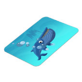 Blauwe walvis magneet (Linkerzijde)