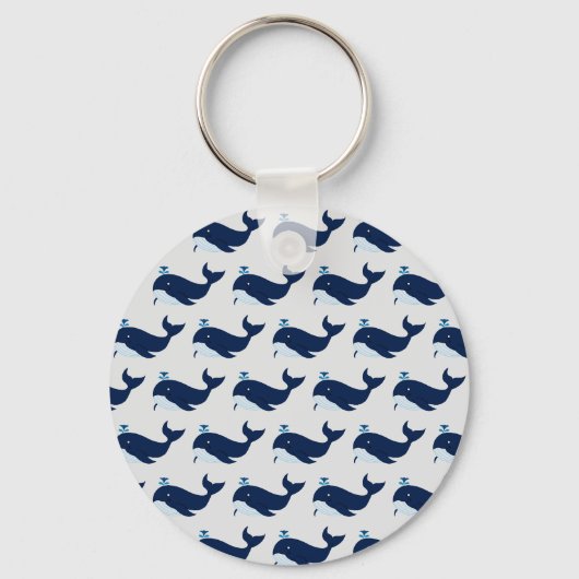 Blauwe Walvis, Maritiem Sleutelhanger (Voorkant)