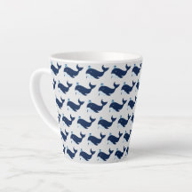 Blauwe walvis, Nautical Latte Mok