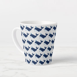 Blauwe walvis, Nautical Latte Mok