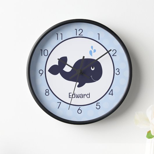 Blauwe walvis Nautical Ocean Nursery Kinder Wall