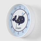 Blauwe walvis Nautical Ocean Nursery Kinder Wall (Hoek)