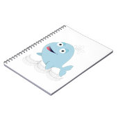 Blauwe walvis notitieboek (Linkerzijde)