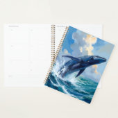 Blauwe Walvis | Oceaan Zee Dier Aquarel Planner (Display)