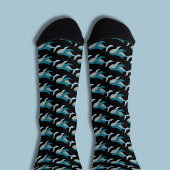 Blauwe Walvis Patroon Sokken