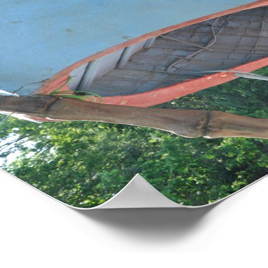 Blauwe walvis - Route 66 Poster (Hoek)