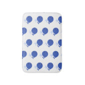 Blauwe walvis Scheepvaart Bathroom Kinder Bath Mat (Voorkant Verticaal)