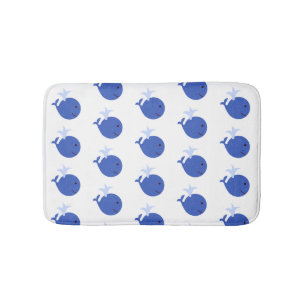 Blauwe walvis Scheepvaart Bathroom Kinder Bath Mat