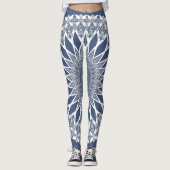 Blauwe walvis Shark Tristyns Mandala Leggings (Voorkant)
