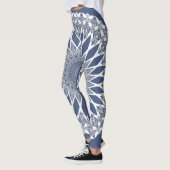 Blauwe walvis Shark Tristyns Mandala Leggings (Links)