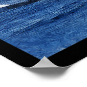 Blauwe walvis spatten in Ocean Art Poster (Hoek)