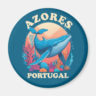 Blauwe walvis spotten in Azoren Magneet