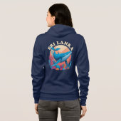 Blauwe walvis spotten in Sri Lanka Hoodie (Achterkant volledig)