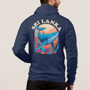 Blauwe walvis spotten in Sri Lanka Hoodie