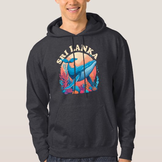 Blauwe walvis spotten in Sri Lanka Hoodie (Voorkant)