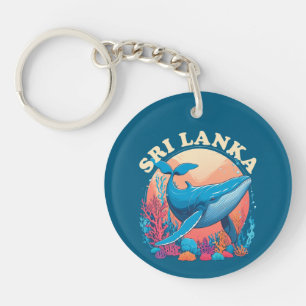 Blauwe walvis spotten in Sri Lanka Sleutelhanger