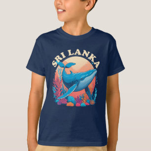 Blauwe walvis spotten in Sri Lanka T-shirt