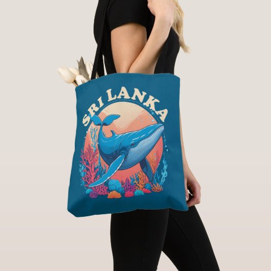 Blauwe walvis spotten in Sri Lanka Tote Bag (Dichtbij)