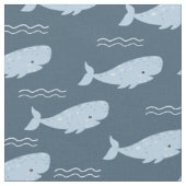 Blauwe walvis stof (Close Up)