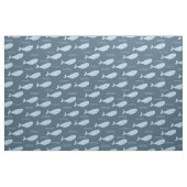 Blauwe walvis stof (Fat Quarter)