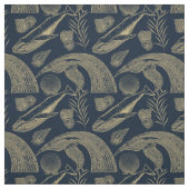  blauwe walvis stof (Swatch)