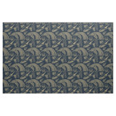  blauwe walvis stof (Fat Quarter)