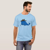 Blauwe walvis t-shirt (Voorkant volledig)