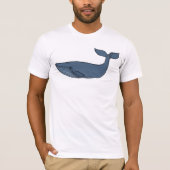 Blauwe walvis t-shirt (Voorkant)