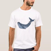 Blauwe walvis t-shirt (Voorkant)