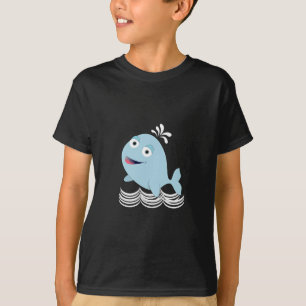 Blauwe walvis t-shirt