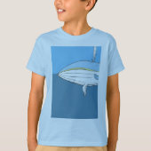 blauwe walvis t-shirt (Voorkant)