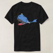 Blauwe walvis van Catoosa T-shirt (Design voorkant)