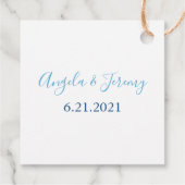 Blauwe walvis verhaal bedankjes labels (Achterkant)