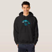 Blauwe Walvis Walvis Hallo Daar Hoodie (Voorkant volledig)
