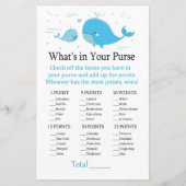 Blauwe walvis Wat zit er in je handtas? (Voorkant)