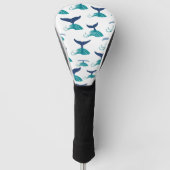 Blauwe walvis Zee Dierlijke Oceaan Mariene Golfheadcover (Voorkant)