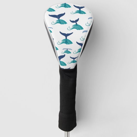 Blauwe walvis Zee Dierlijke Oceaan Mariene Golfheadcover (Voorkant)