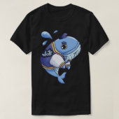 Blauwe walvis — Zee T-shirt (Design voorkant)