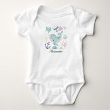 Blauwe Walvis Zeeleven Baby Oceaan Marien Leven