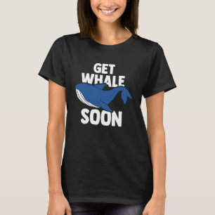 Blauwe Walvis Zeezoogdier & Walvisspotten T-shirt